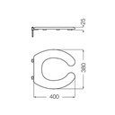 FERRUM ESPACIO - TAPA ASIENTO PARA INODORO - Cod:TTE3 - BL