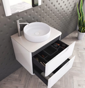 Muebles Schneider - Linea: UNIQUE - Vanitory 60 cm - 2 cajones - Color: Blanco