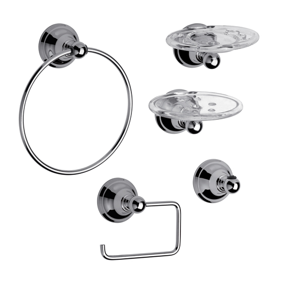 FV - Accesorios Newport – Kit de 5 accesorios - 5 Accesorios - Cromo - 