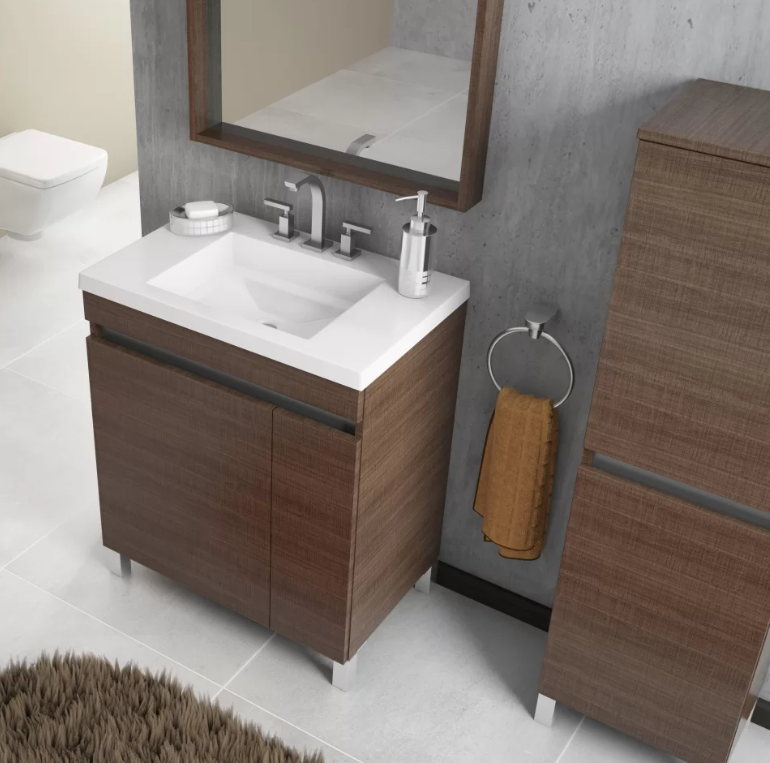 Muebles Schneider - Linea: Aqua - ESPEJO 70 AQUA Color: CARVALHO - E70AQC