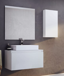 [VC80CTB] Muebles Schneider - Linea: City - VANITORY COLGANTE 80 CITY PVC Color: BLANCO - VC80CTB