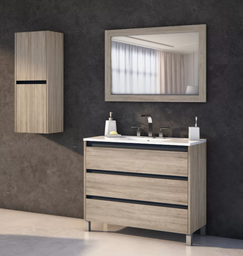 [V100PIC] Muebles Schneider - Linea: Nature - VANITORY 100 PIANO Color: CAJU - V100PIC